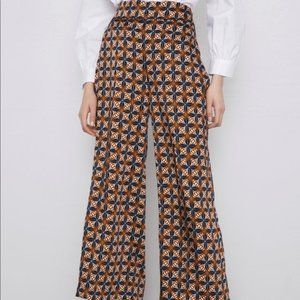Zara geometric print pants